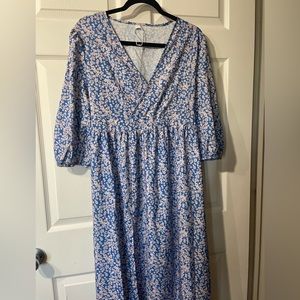 Steve Madden maxi 3/4 sleeve maxi dress, Large